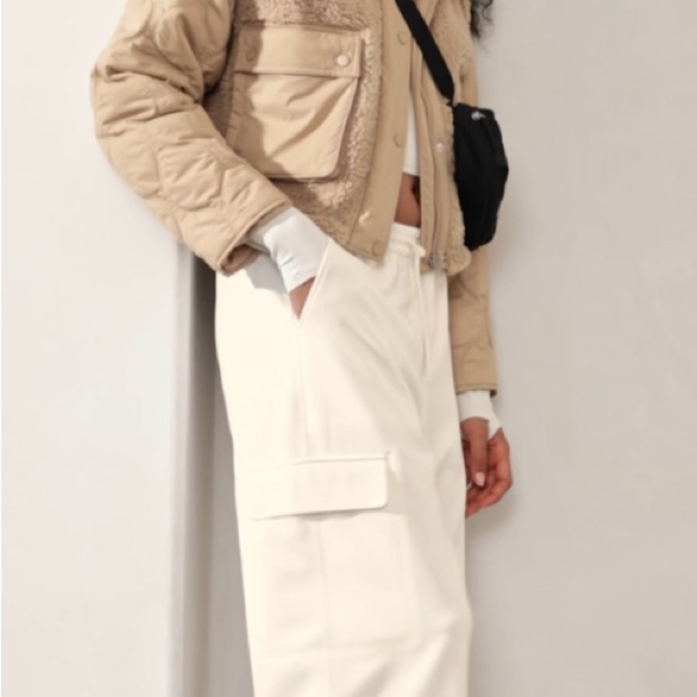 Athleta Off-White Wide-Leg Pants - Picture 6 of 15